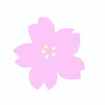 桜の花 桜,一輪,花,ワンポイント,飾り,おたよりのイラスト素材