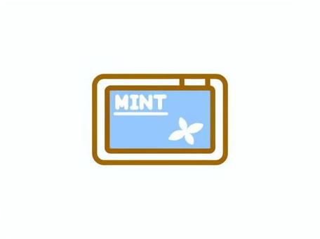 清涼菓子（ホワイトミント味） お菓子,清涼菓子,食べ物,ミント,パッケージのイラスト素材