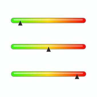 メーター3種 メーター,ゲージ,針,計測,バロメータ,赤,横,目盛,ガソリン,スピードのイラスト素材