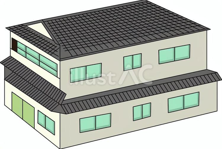 家　 家,戸建て,住宅のイラスト素材