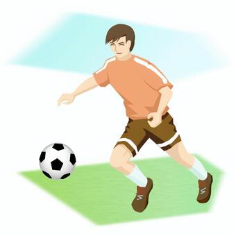 Illustration, football, sports, movement, 