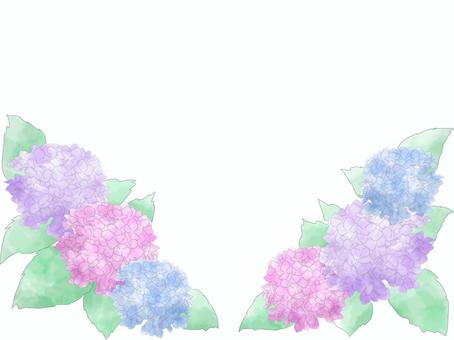 Hydrangea frame style, hydrangea, flower, plant, JPG and PNG