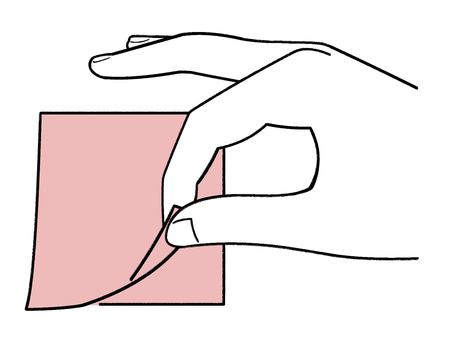 手書き_付箋_01 付箋,メモ,用紙,文房具,ステーショナリー,書き込み,ラベル,整理,マーキング,目印のイラスト素材