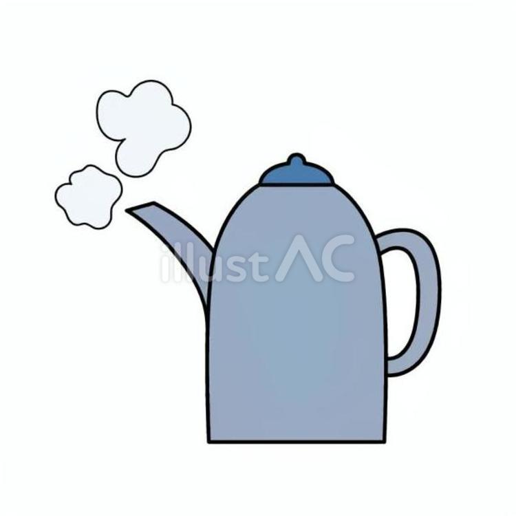 水蒸気 やかん,蒸気,水蒸気のイラスト素材