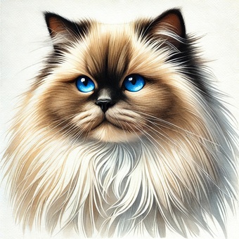 ヒマラヤン ヒマラヤン 動物,猫科,毛皮のイラスト素材
