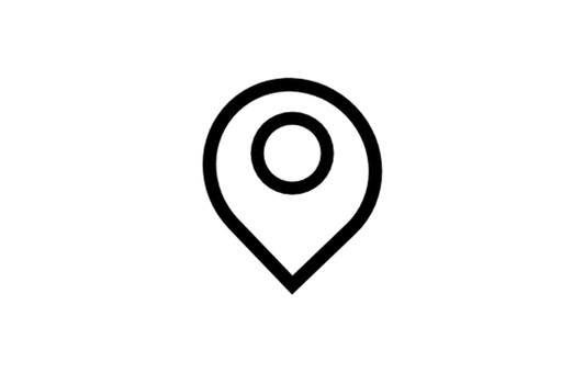 destination tag icon, icon, destination, black and white, JPG and PNG