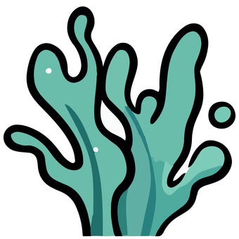 Free cut picture material/cute seaweed, , JPG, PNG and AI