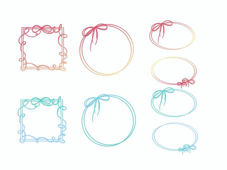 Illustration, Illustration, ribbon, warm color, cool color,