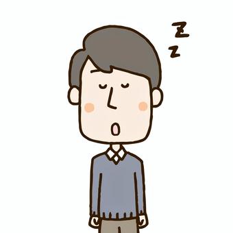 Illustration, sleep, good night, male, 