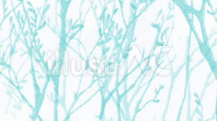 背景　木々　水色　儚い 背景,木々,植物のイラスト素材