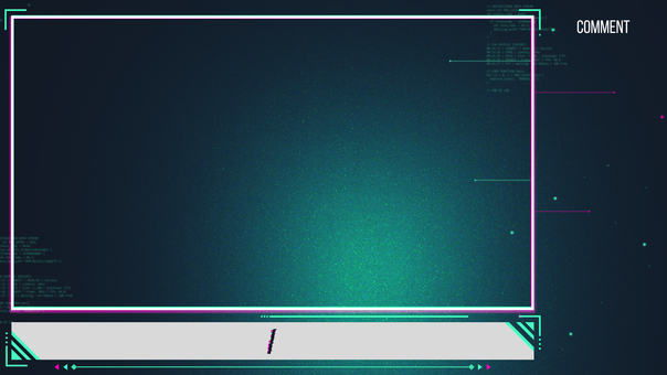 配信画面ーサイバー 生配信,ゲーム,配信画面,フレーム,動画,枠,背景,youtube,サイバー,ゲーム実況のイラスト素材