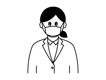 Monochrome woman in suit (with mask), JPG, PNG and AI Monochrome woman in suit (with mask), female, suit, mask, JPG, PNG and AI