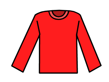 長袖シャツ 長袖シャツ,上着,衣類,服,トレーナー,イラストのイラスト素材