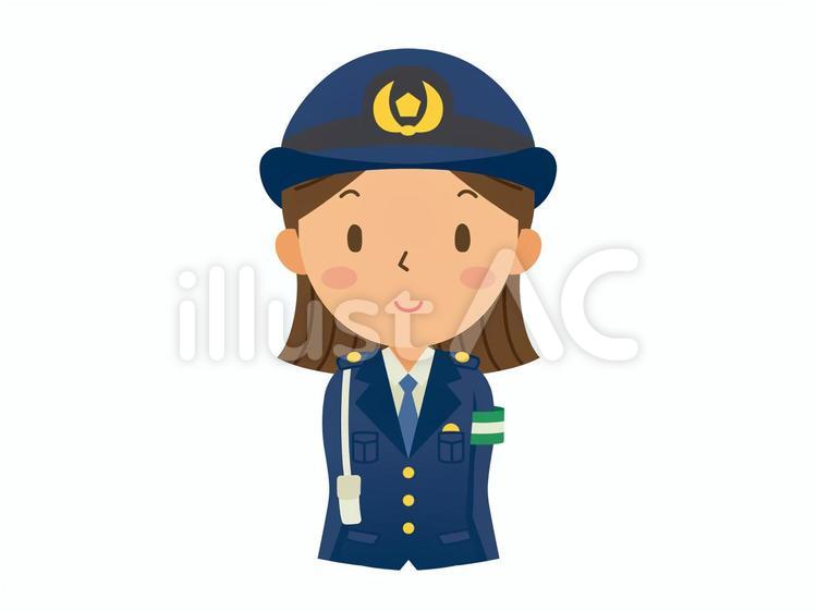 婦人警官 婦人警官,警察官,婦警のイラスト素材