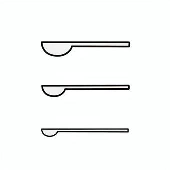 計量スプーン 計量スプーン,大さじ,小さじ,小小さじ,茶さじ,調理器具,台所用品,シンプル,手描き,手書きのイラスト素材
