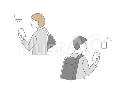 働く人(35)スマホを使う人