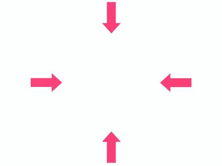 Illustration, arrow, straight line, up down left right, 