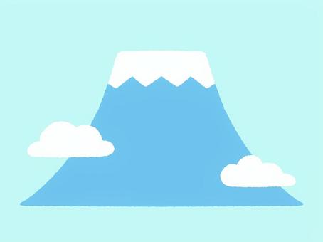 雲のかかった富士山 富士山,山,雲のイラスト素材
