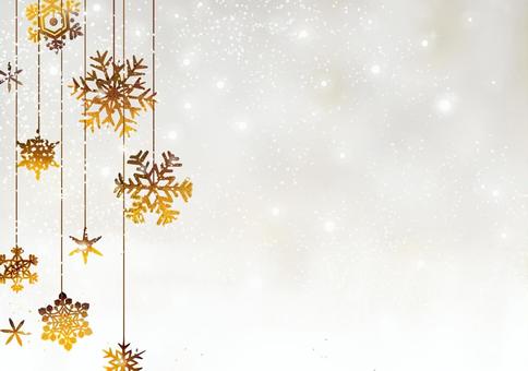 Crystal ornament and snowy background, crystal, snow, crystal of snow, JPG and AI