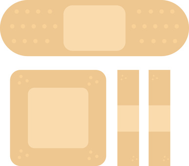 絆創膏のイラスト 医療,メディカル,怪我,治療,絆創膏のイラスト素材