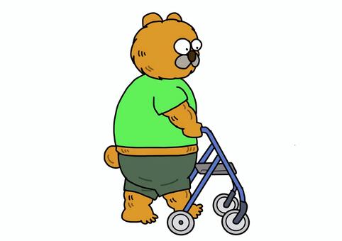 walker (green), JPG walker (green), rehabilitation, bear, walking aid, JPG