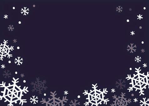 雪の結晶のフレーム