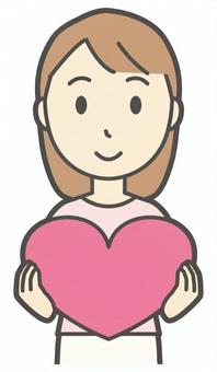  ロングヘア女性-356-バスト