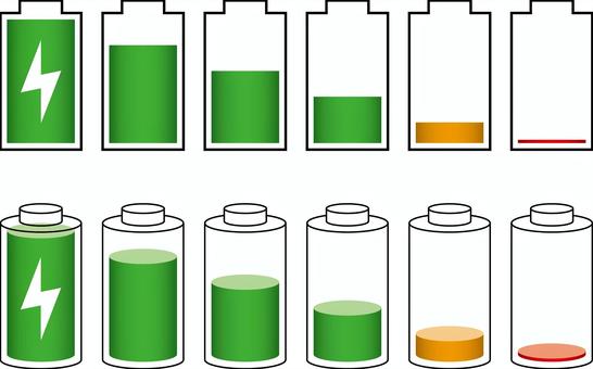 電池セットa 電池,残量,バッテリー,マーク,アイコン,ピクト,満タン,残数,携帯電話,携帯のイラスト素材