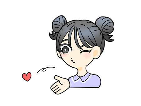 Illustration, ngambungake ambungan, mungkasi ambung, a kiss, 