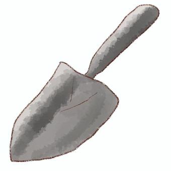 手持ちスコップ 手持ちスコップ スコップ,道具,園芸,水彩,鉛筆のイラスト素材