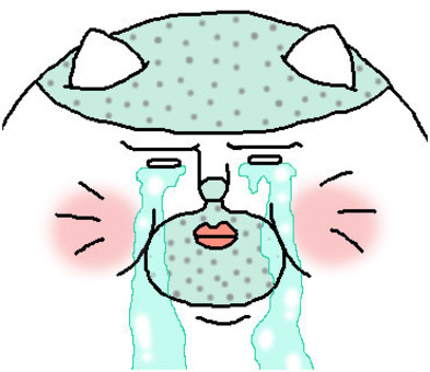 Illustration, cat, tears, cry, 