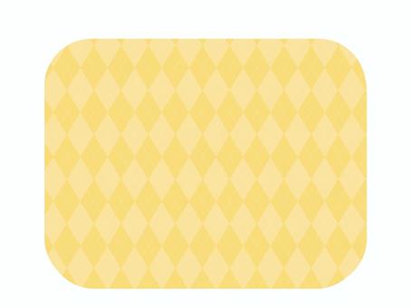 Illustration, argyle, yellow, four corners, 