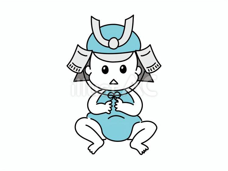 こどもの日の赤ちゃん 子育て,育児,こどもの日のイラスト素材