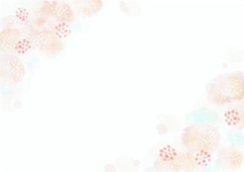 円　水彩3 ポップ,明るい,横,背景,ナチュラル,跳ねる,水彩,きれい,楽しい,フレームのイラスト素材