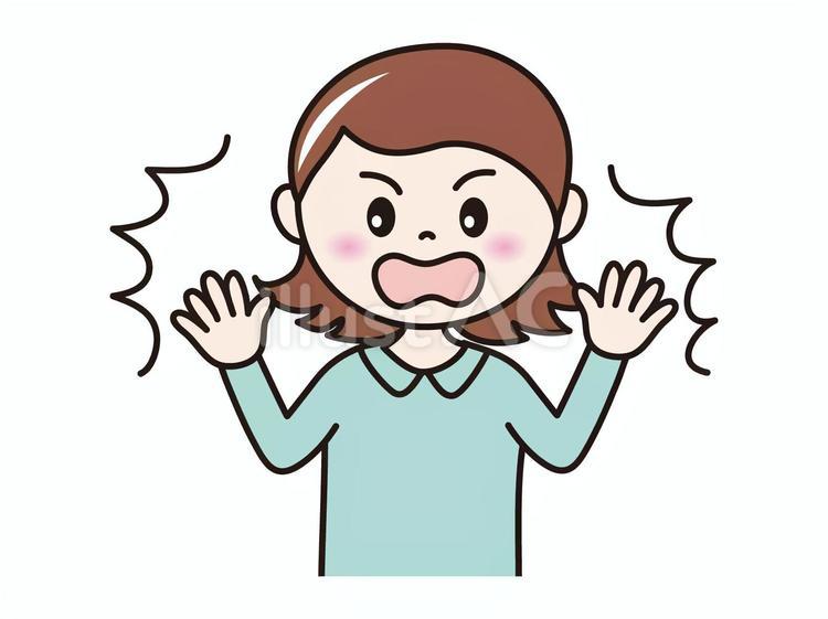 30代女性(びっくり) 人物,女性,主婦のイラスト素材