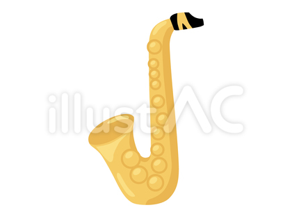 アルトサックスのベクターイラスト