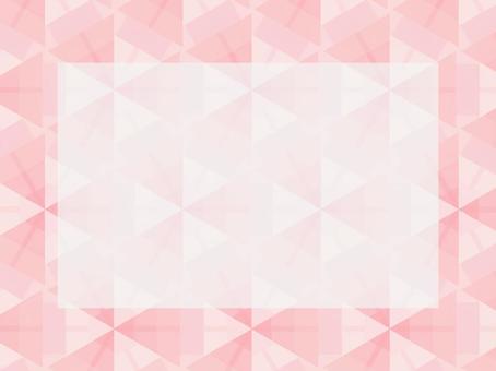 ピンクの幾何学模様のフレーム-23 幾何学,フレーム,背景,壁紙,枠,飾り枠,幾何学模様,ピンク,長方形,四角形のイラスト素材