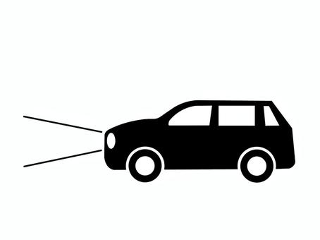 ヘッドライト点灯 点灯,ヘッドライト,車,安全運転,交通安全,前方,夜間,トンネル,夕暮れ,注意のイラスト素材