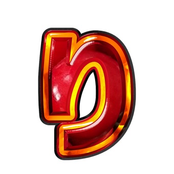 ひらがな文字り ひらがな文字り 文字,ギラギラ,赤色,ひらがな,りのイラスト素材