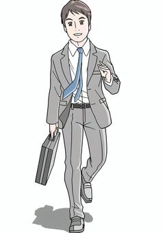 Illustration, employee, male, sales, 