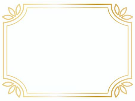 ゴールドのグラデ・エレガントなフレーム フレーム,背景,ゴールド,高級感,横,エレガント,豪華,飾り,表彰状,証明書のイラスト素材