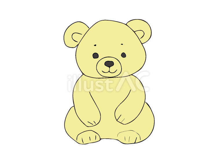 クマのぬいぐるみ クマ,ぬいぐるみ,人形のイラスト素材