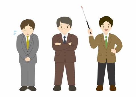 插图, 白领, 公司职员, 商人, 