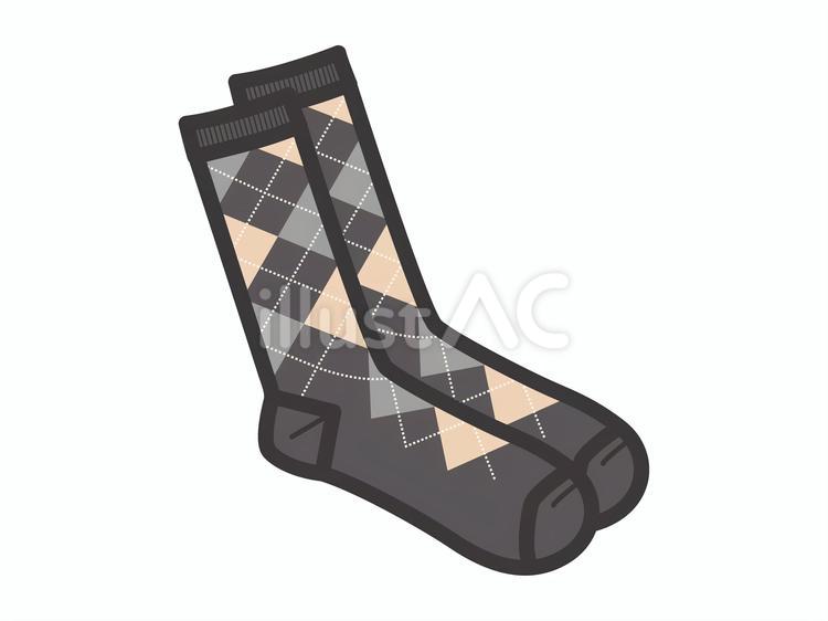 紳士用靴下07 靴下,ファッション,アイコンのイラスト素材