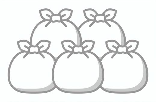 ゴミ袋の山 ゴミ袋の山 ゴミ袋,ゴミ捨て,廃棄物,処分,掃除,大掃除,断捨離,物のイラスト素材