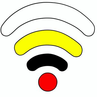 Wi-Fi　アイコンのイラスト wi-fi,ワイファイ,無線,電波,通信,ネットワーク,インターネット,接続,オンライン,無線lanのイラスト素材