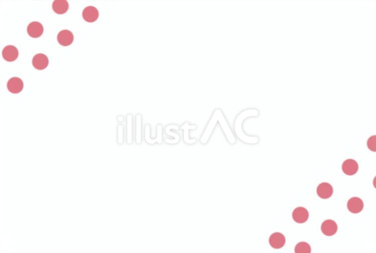 シンプルな模様フレーム（ピンクの丸） 丸,模様,シンプルのイラスト素材