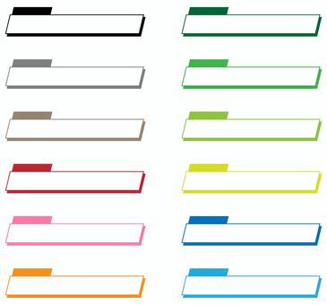 テロップベース 12色セット テロップ,テロップベース,フレーム,動画,文字入れ,インフォメーション,案内,スーパー,ラベル,字幕のイラスト素材