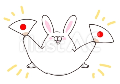 あっぱれ!足で扇子持てるよー
