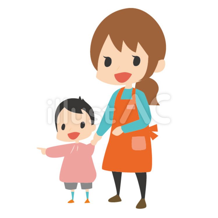 保母さん 保育士,保母さん,女性のイラスト素材